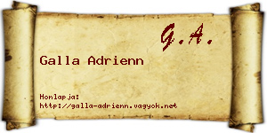 Galla Adrienn névjegykártya